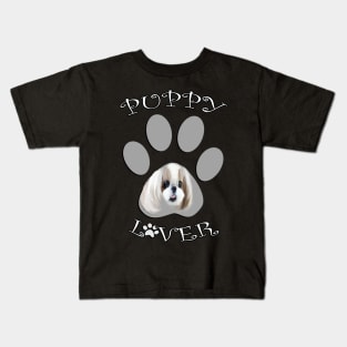 Shih-Tzu Custom Gifts Dog Lover Gifts, Shih Tzu Mom & Dad Gift Paw Print Puppy Lover Graphic Kids T-Shirt